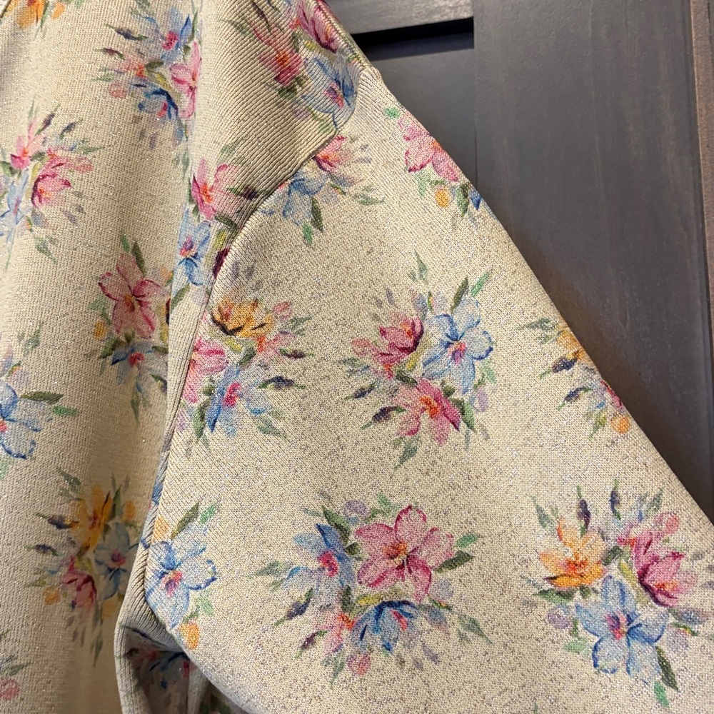 Anthropologie Maeve Floral Knit Jacket - Picture 5 of 10